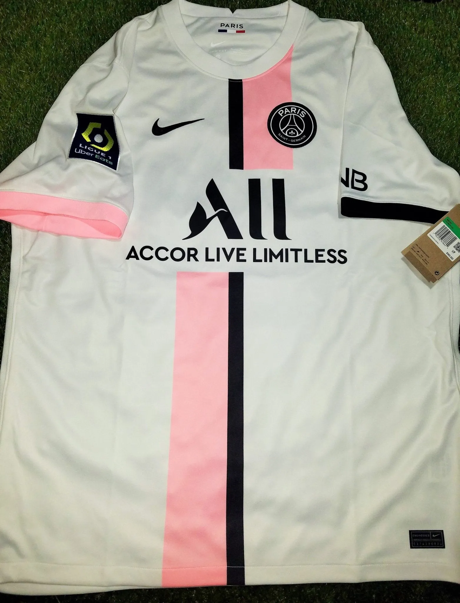 Messi Paris Saint Germain PSG 2021 - 2022 Nike Away Jersey Camiseta Shirt XL SKU# CV7902-101