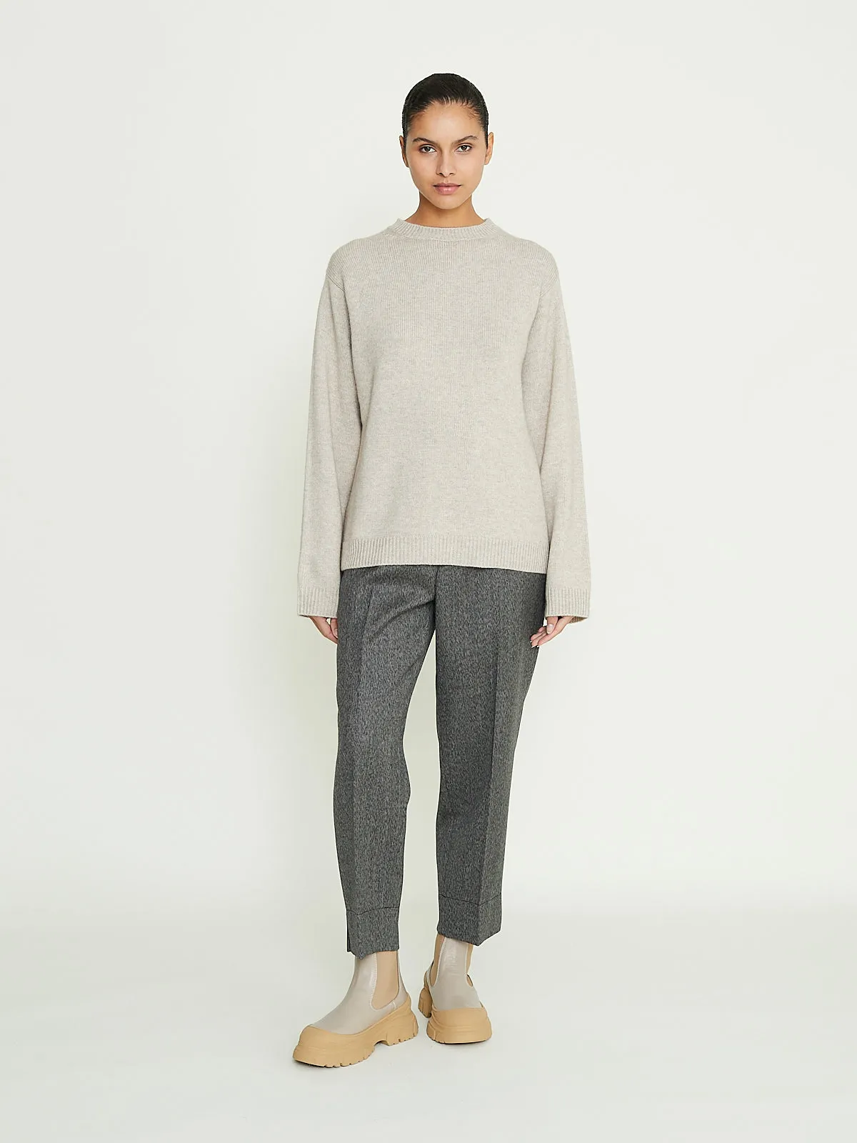 Moody Sweater in Oatmeal Melange