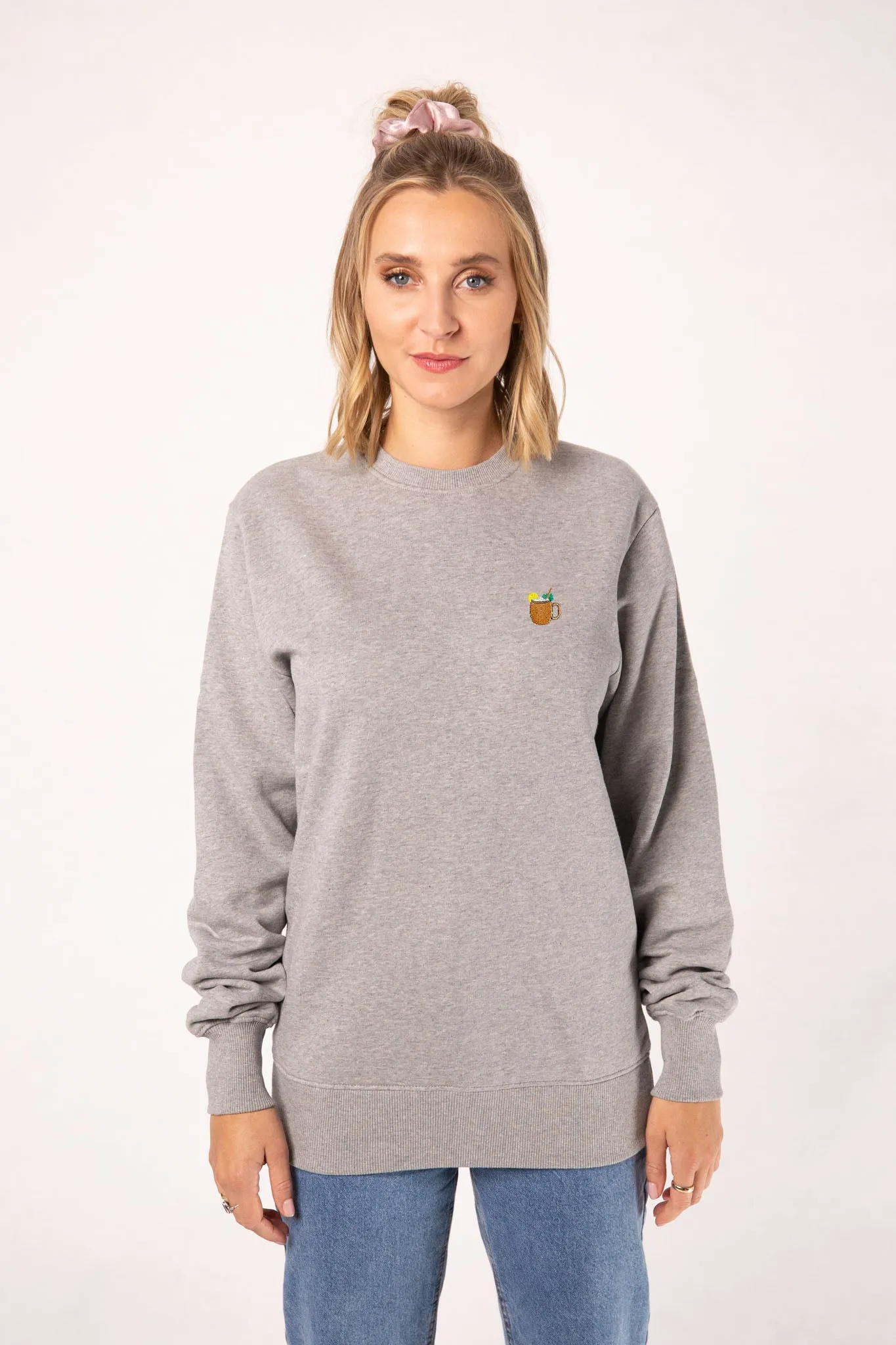 Moscow Mule | Bestickter Bio-Baumwoll Frauen Pullover