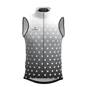 M's and W's Pro Thermal Vest - Black & White Fade Dots