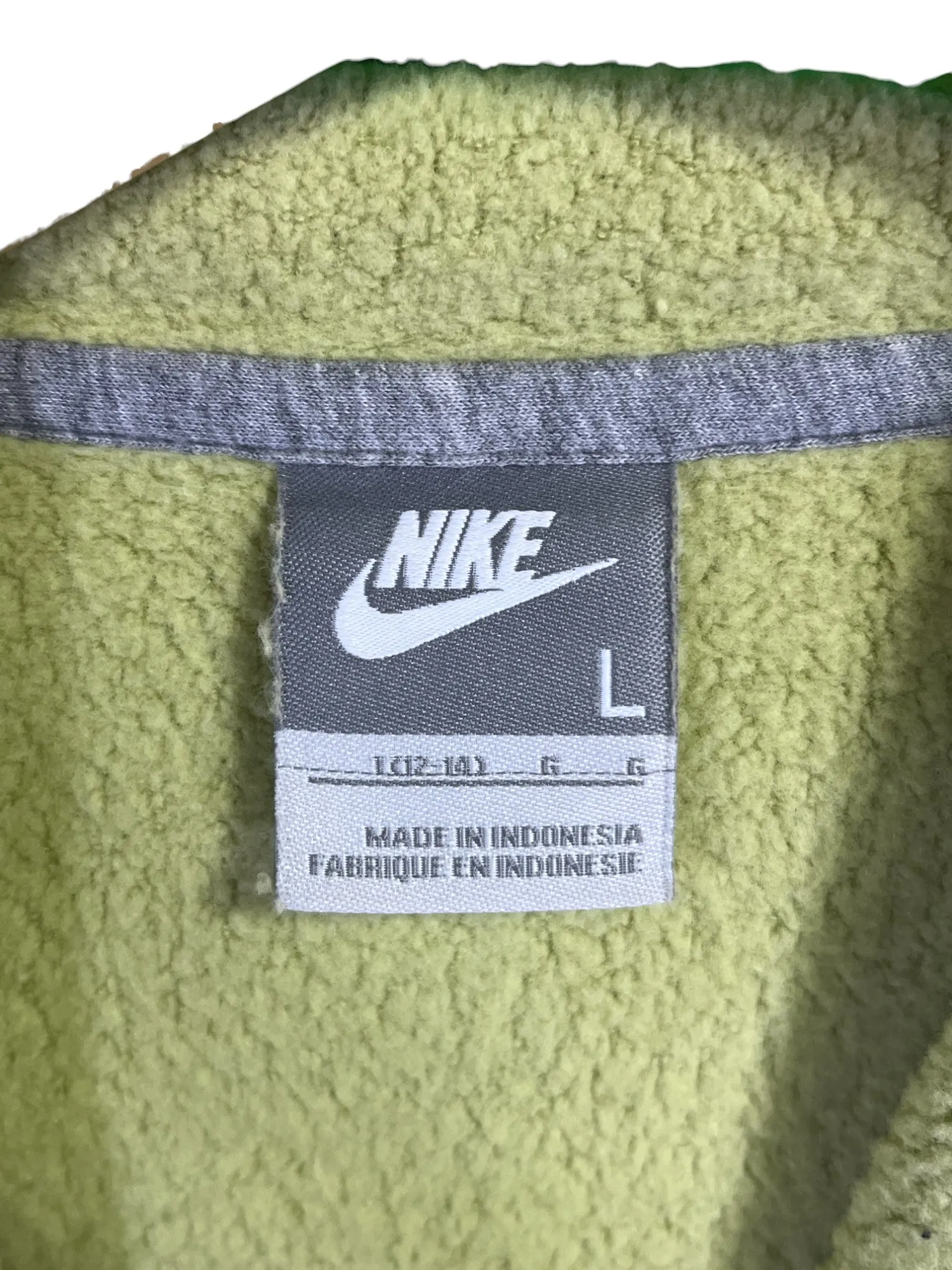 Nike Classic Futura Logo Swoosh Green Hoodie Size Large (Women's)