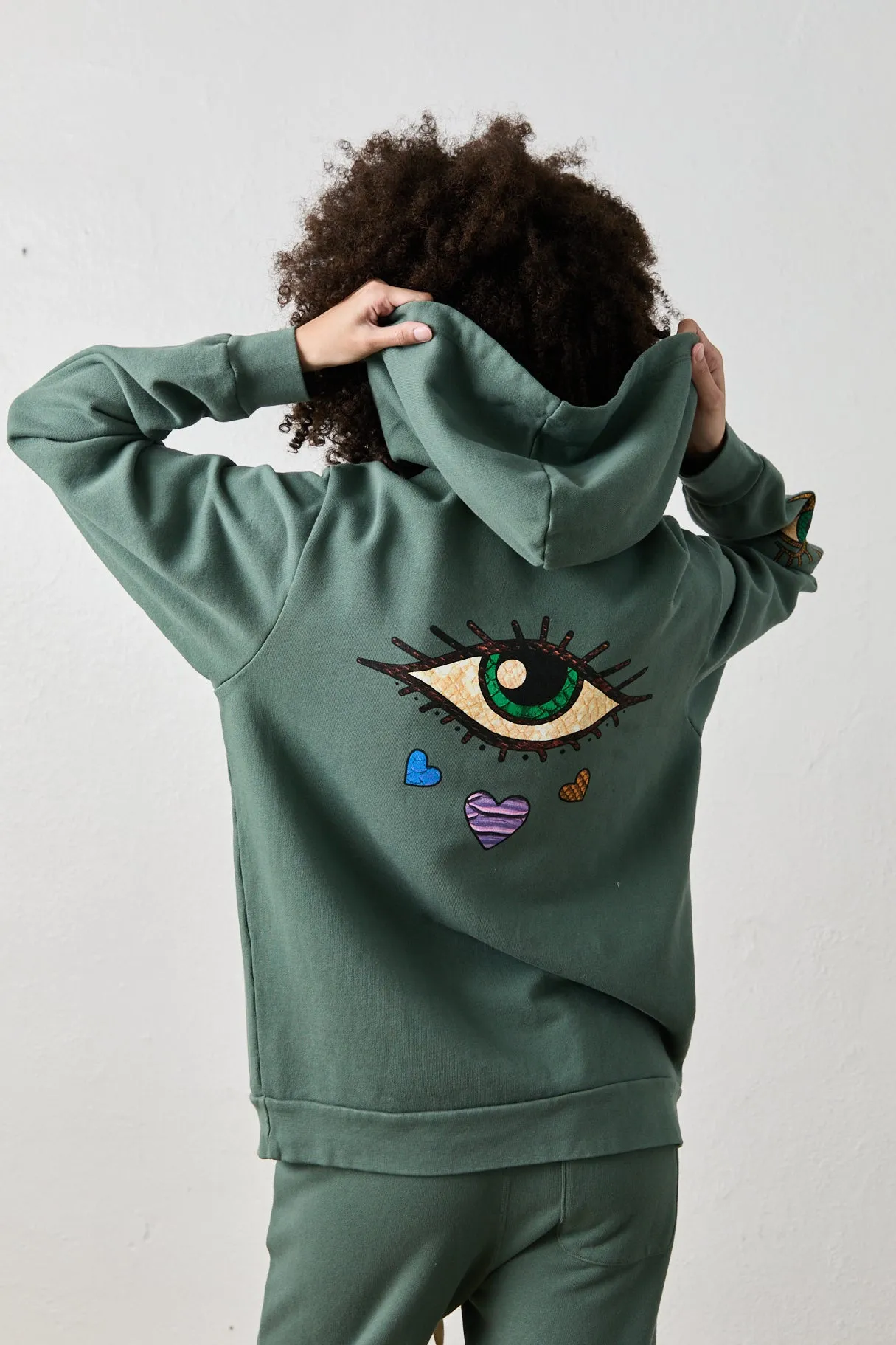 NSF X JA - DOWN TO EARTH PULLOVER HOODY / SAGE