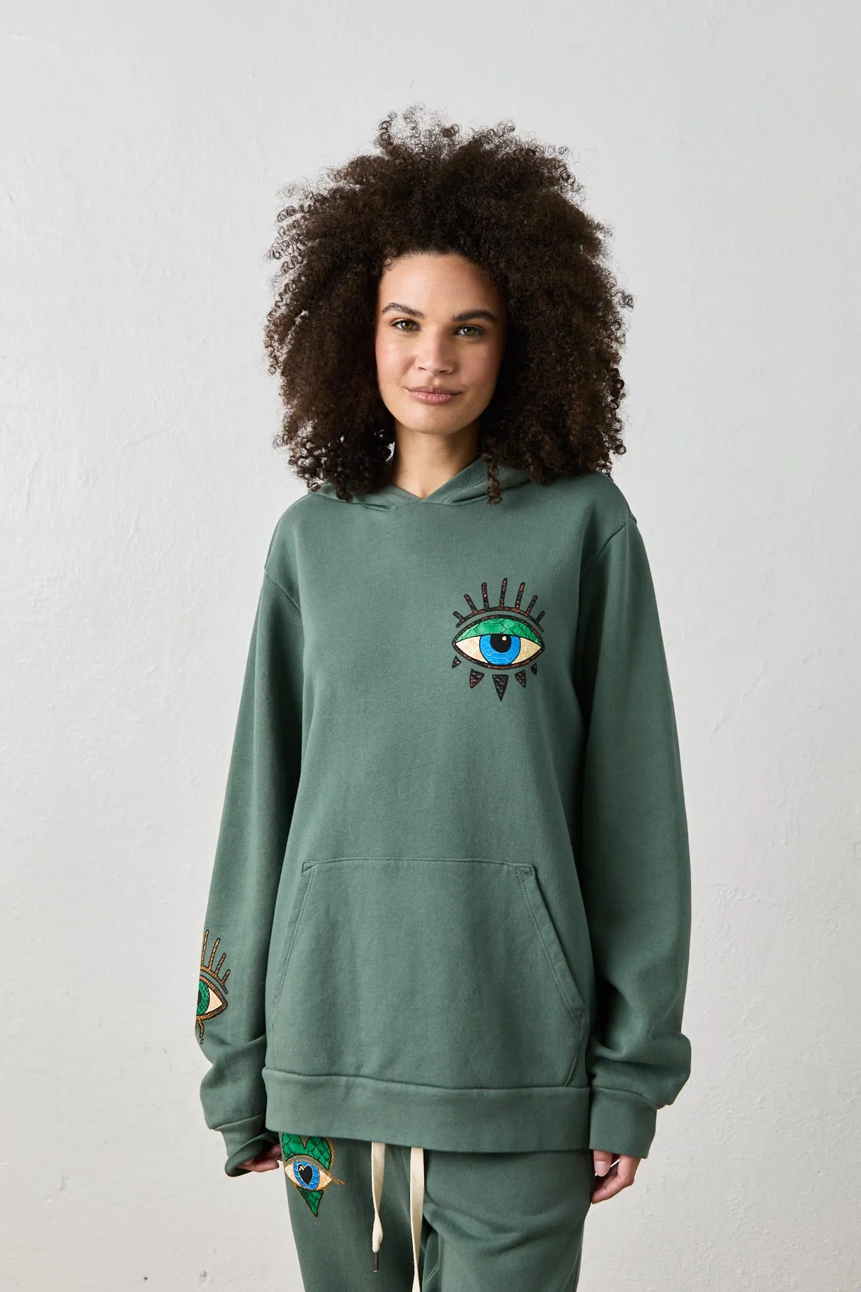 NSF X JA - DOWN TO EARTH PULLOVER HOODY / SAGE