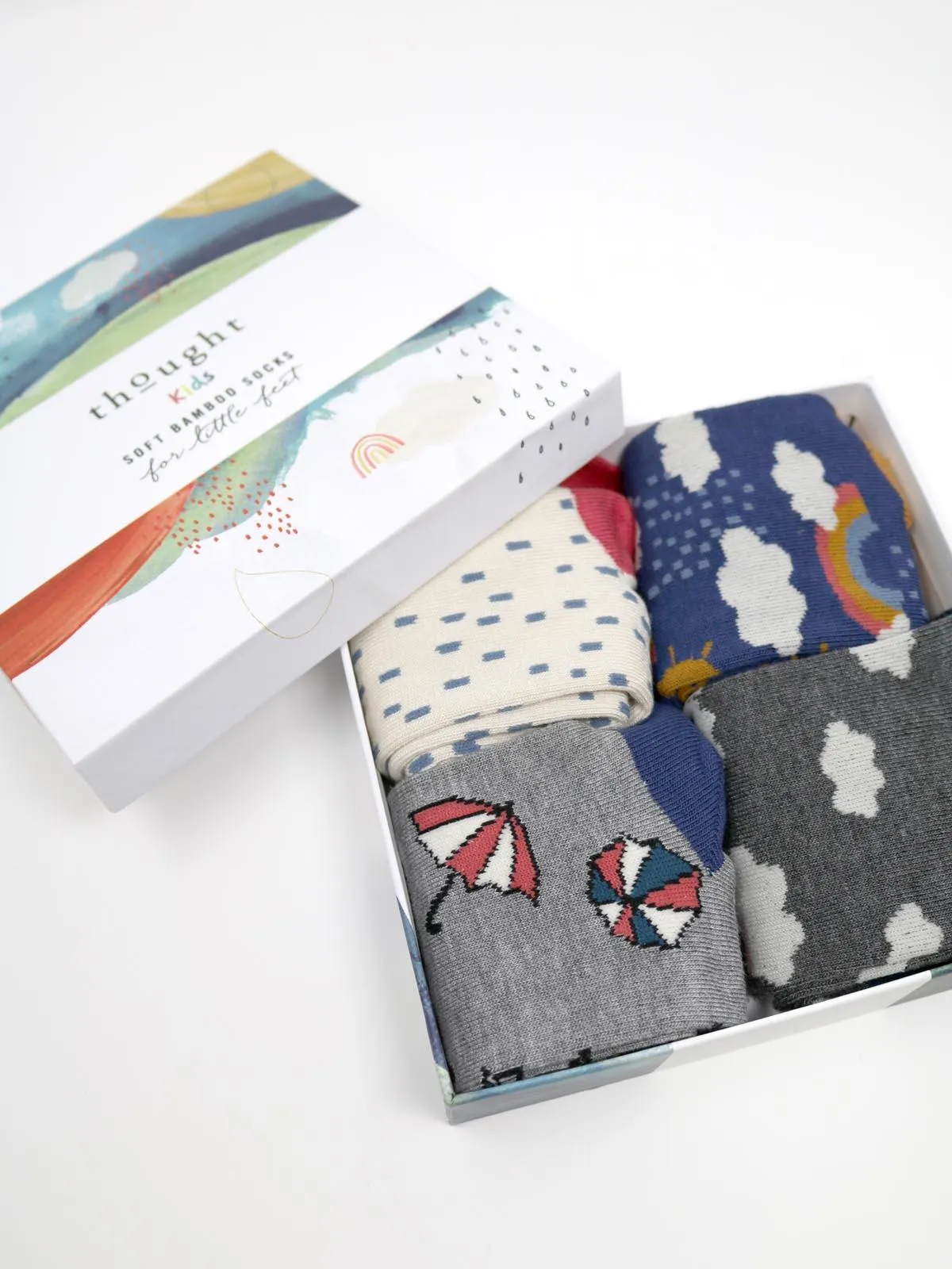 Overcast Kids 4 Socks Gift Box - Multi