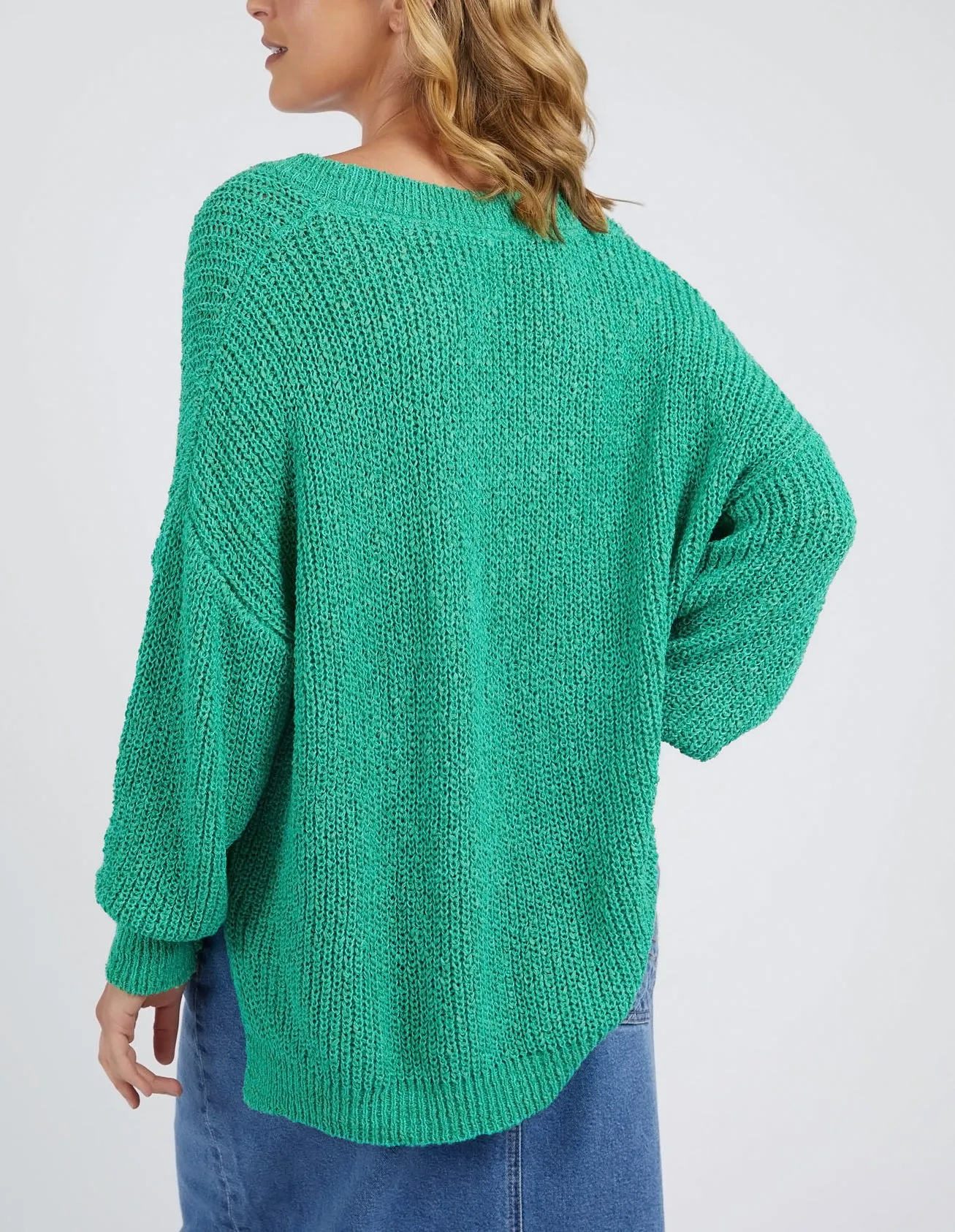 Rachele V Neck Knit Greenbriar