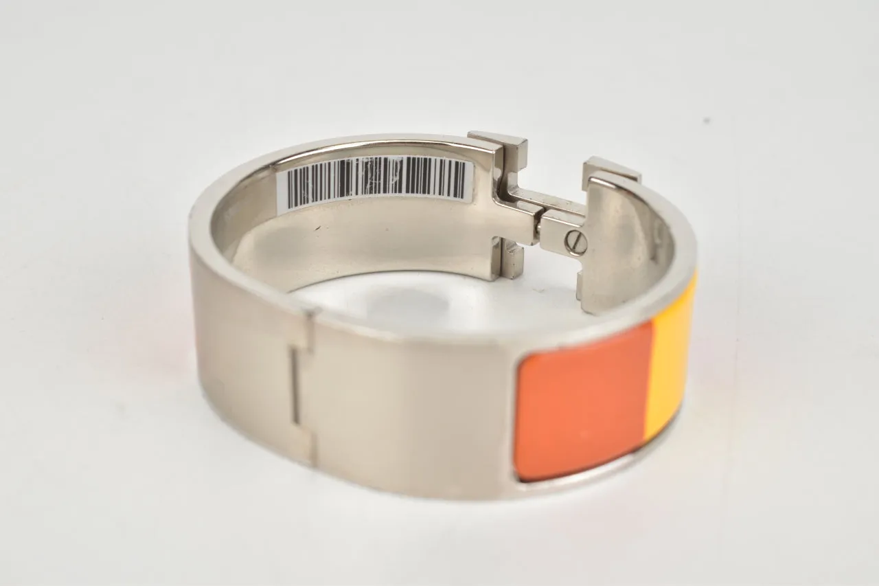 Rainbow Orange Enamel Wide Clic Clac H PM Bracelet