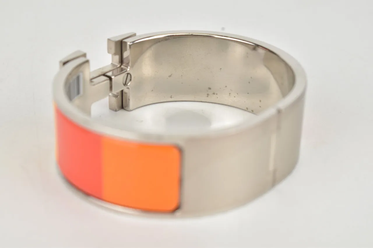 Rainbow Orange Enamel Wide Clic Clac H PM Bracelet