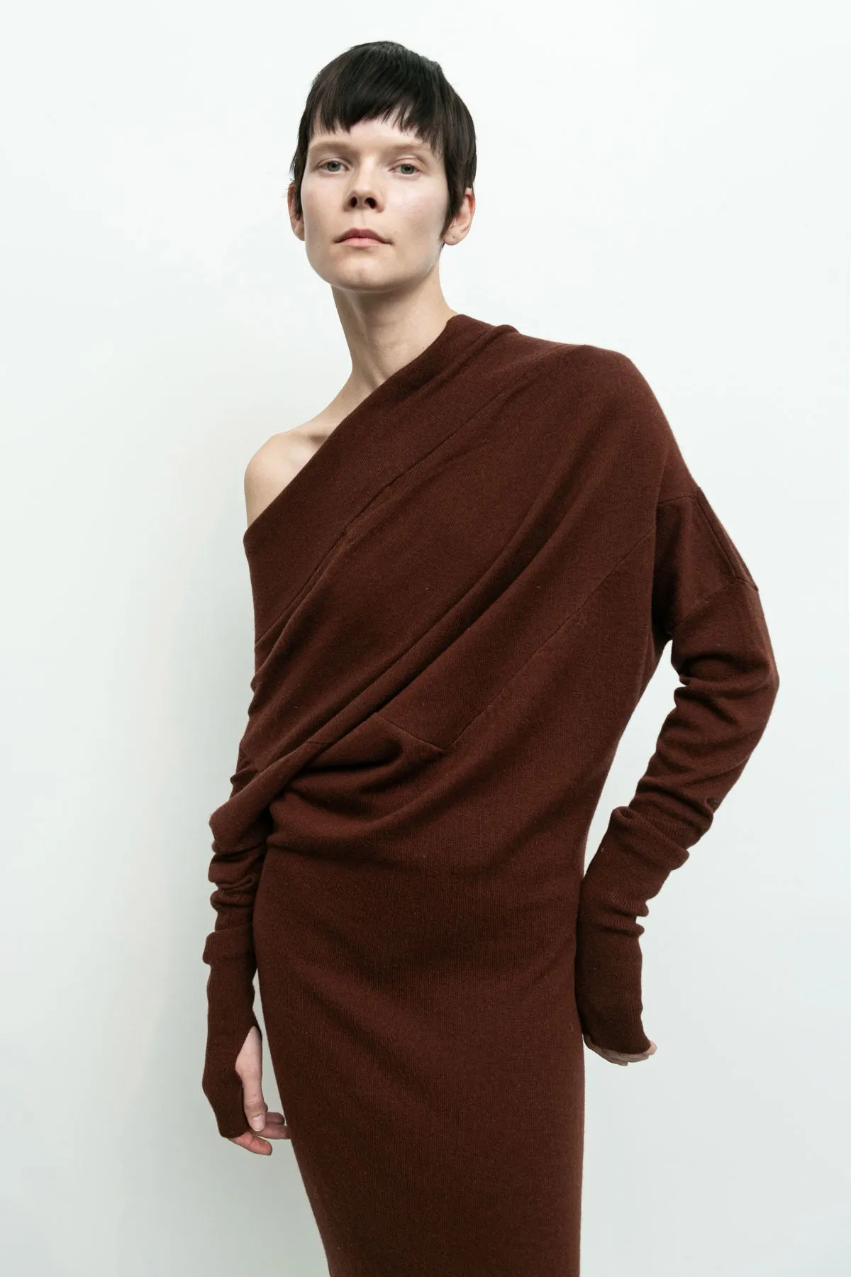 Reversible Sweater Dress Cashmere