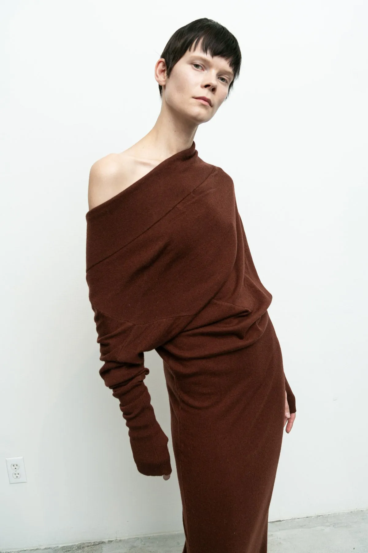 Reversible Sweater Dress Cashmere