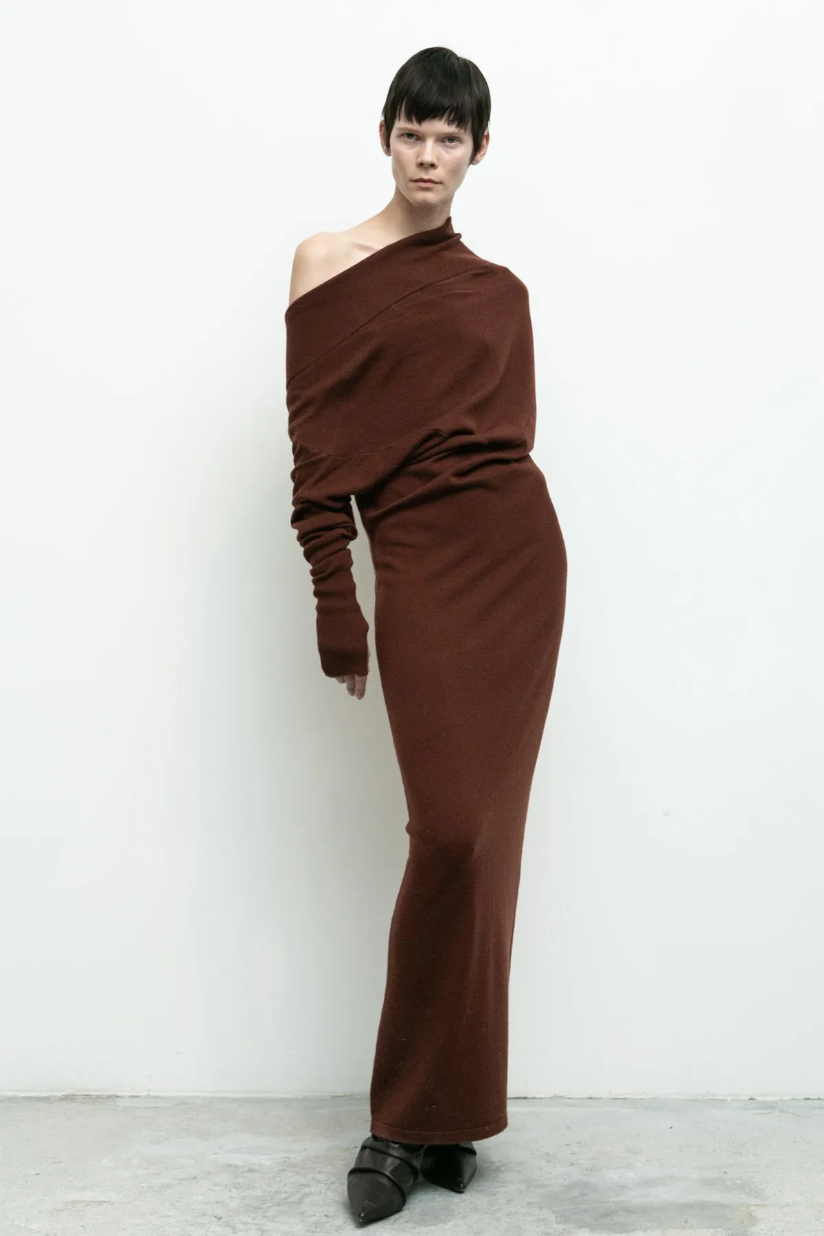 Reversible Sweater Dress Cashmere