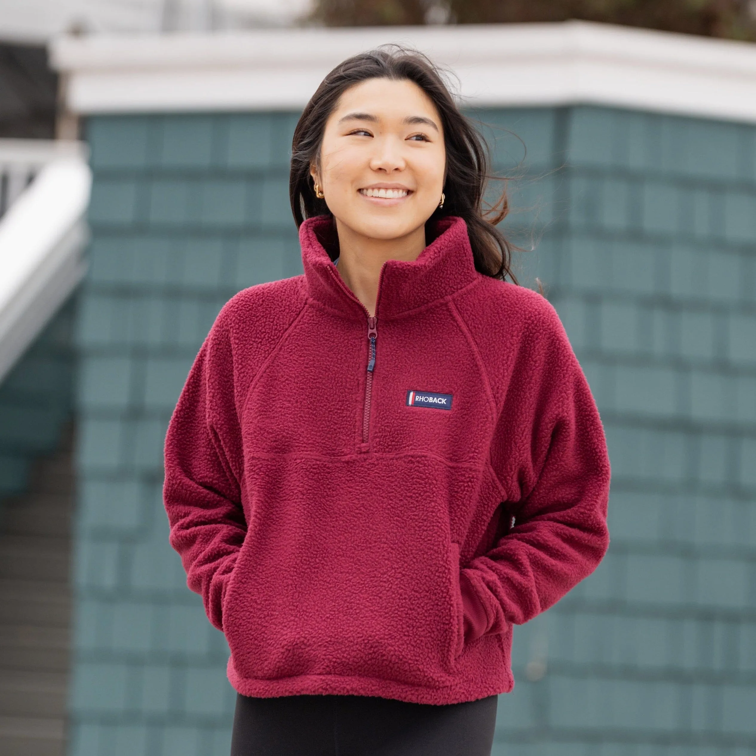 Rivanna Fleece Pullover | Solid - Burgundy