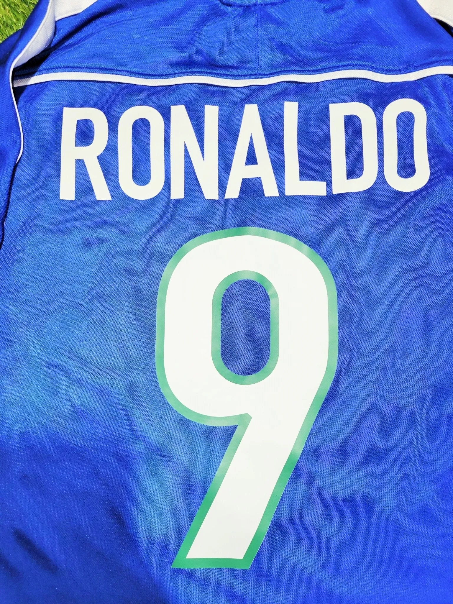 Ronaldo Brazil 1998 WORLD CUP Away Soccer Jersey Shirt XL