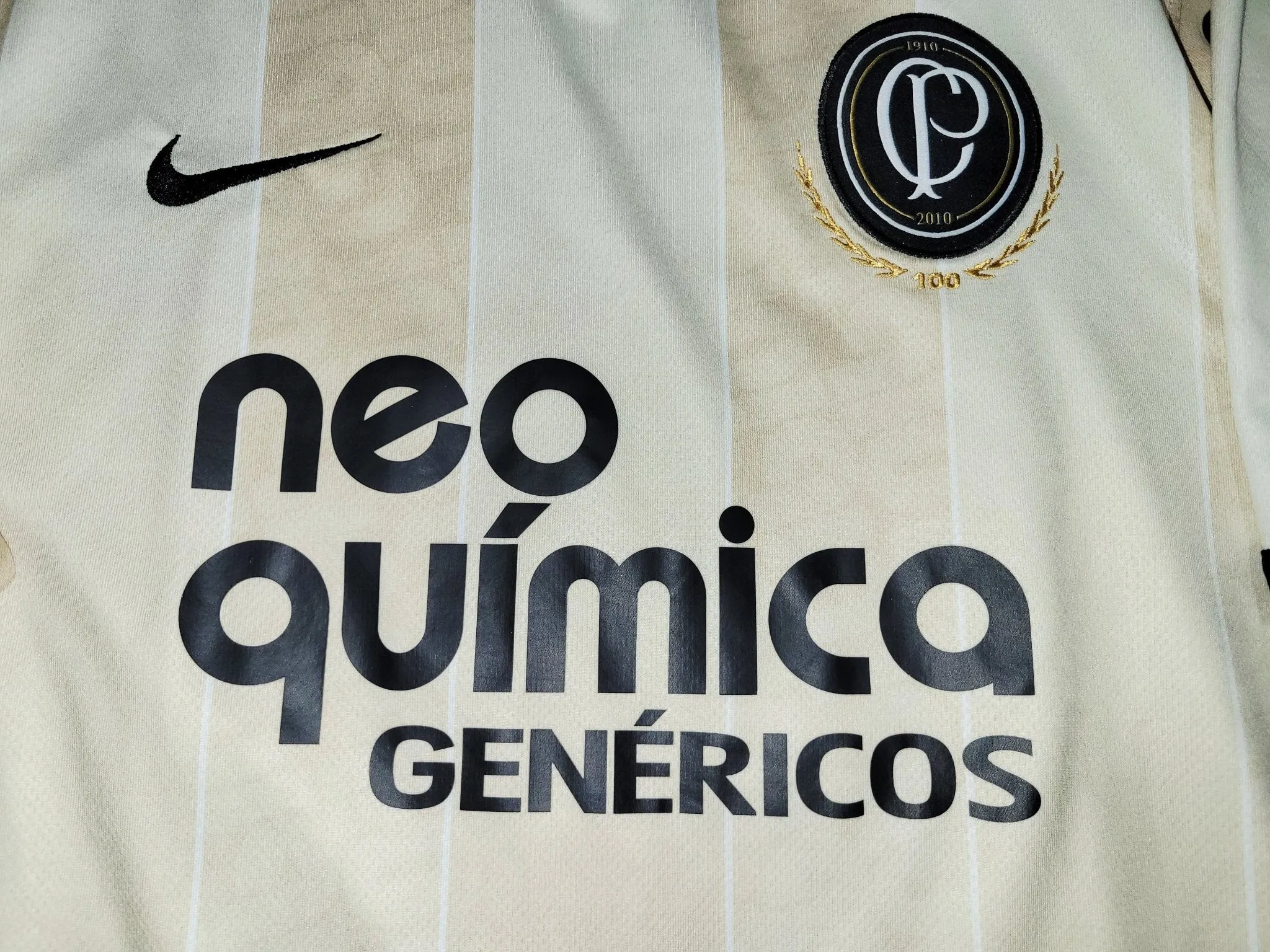 Ronaldo Corinthians Nike 2010 2011 SPECIAL ANNIVERSARY CENTENARY 100 YEARS Soccer Jersey Camiseta Shirt M SKU# 382409-201