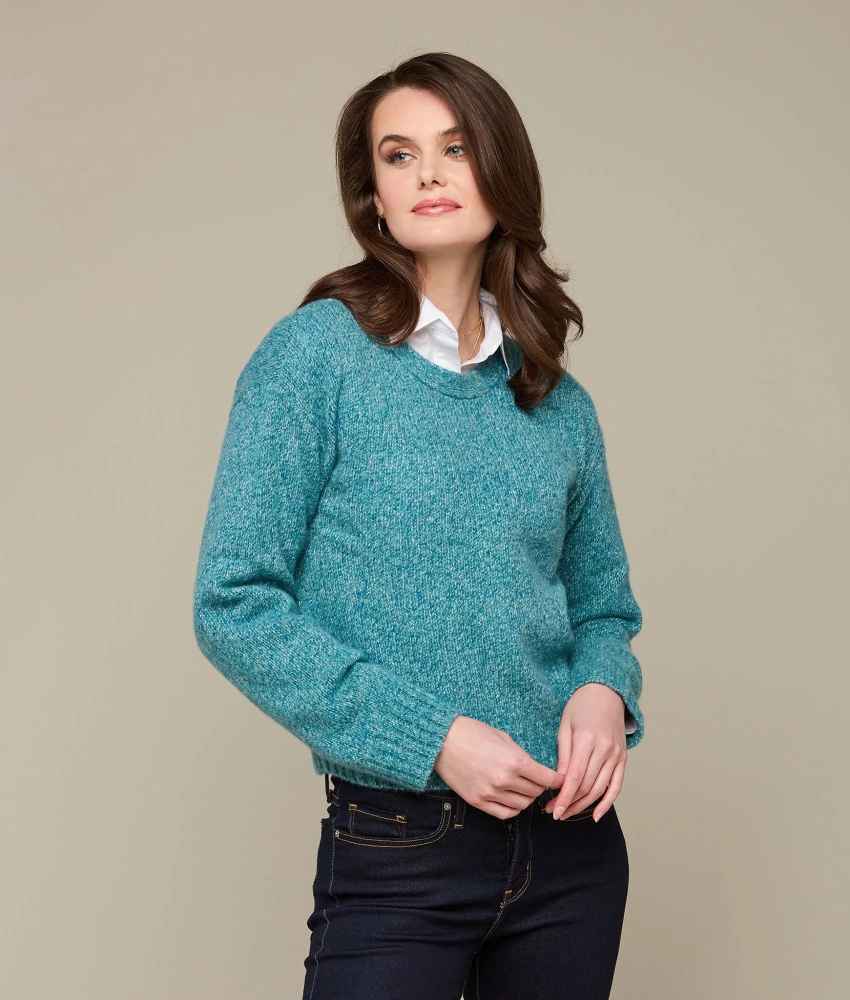 Scout Pullover Sweater :: Peacock Blue