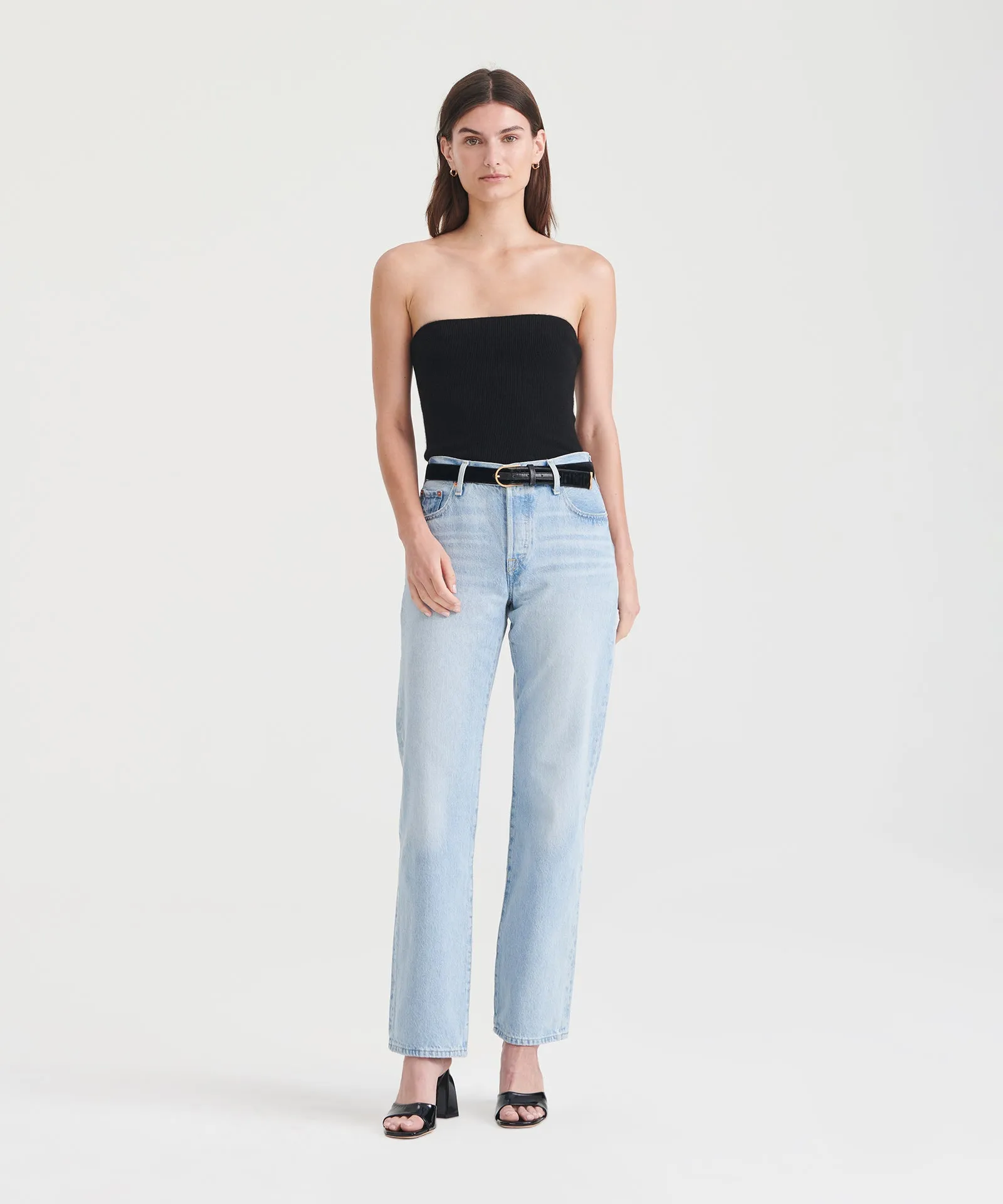 Signature Cashmere Ribbed Tube Top