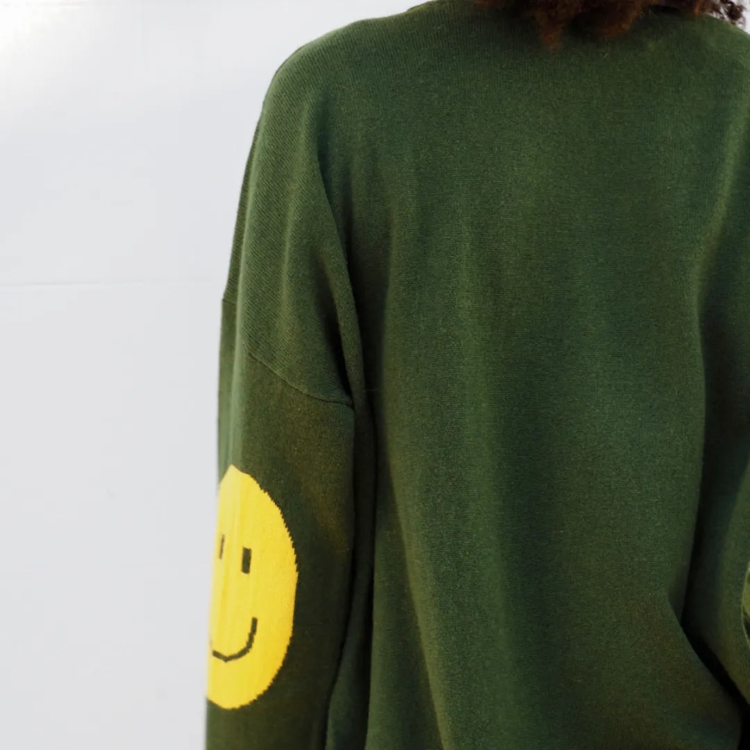 Smile Patch Cashmere Blend Sweater