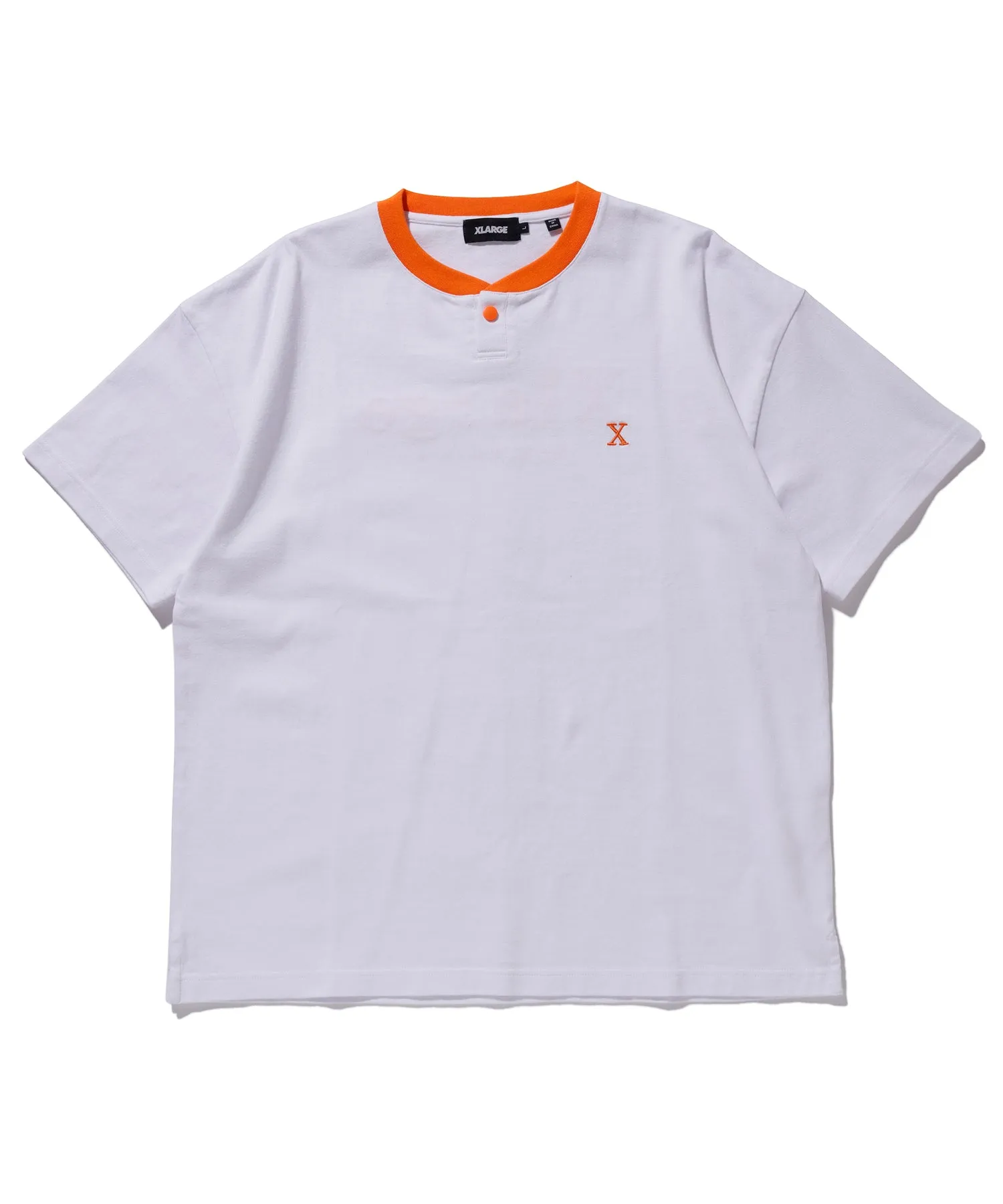 S/S HEAVYWEIGHT HENLEY NECK TEE