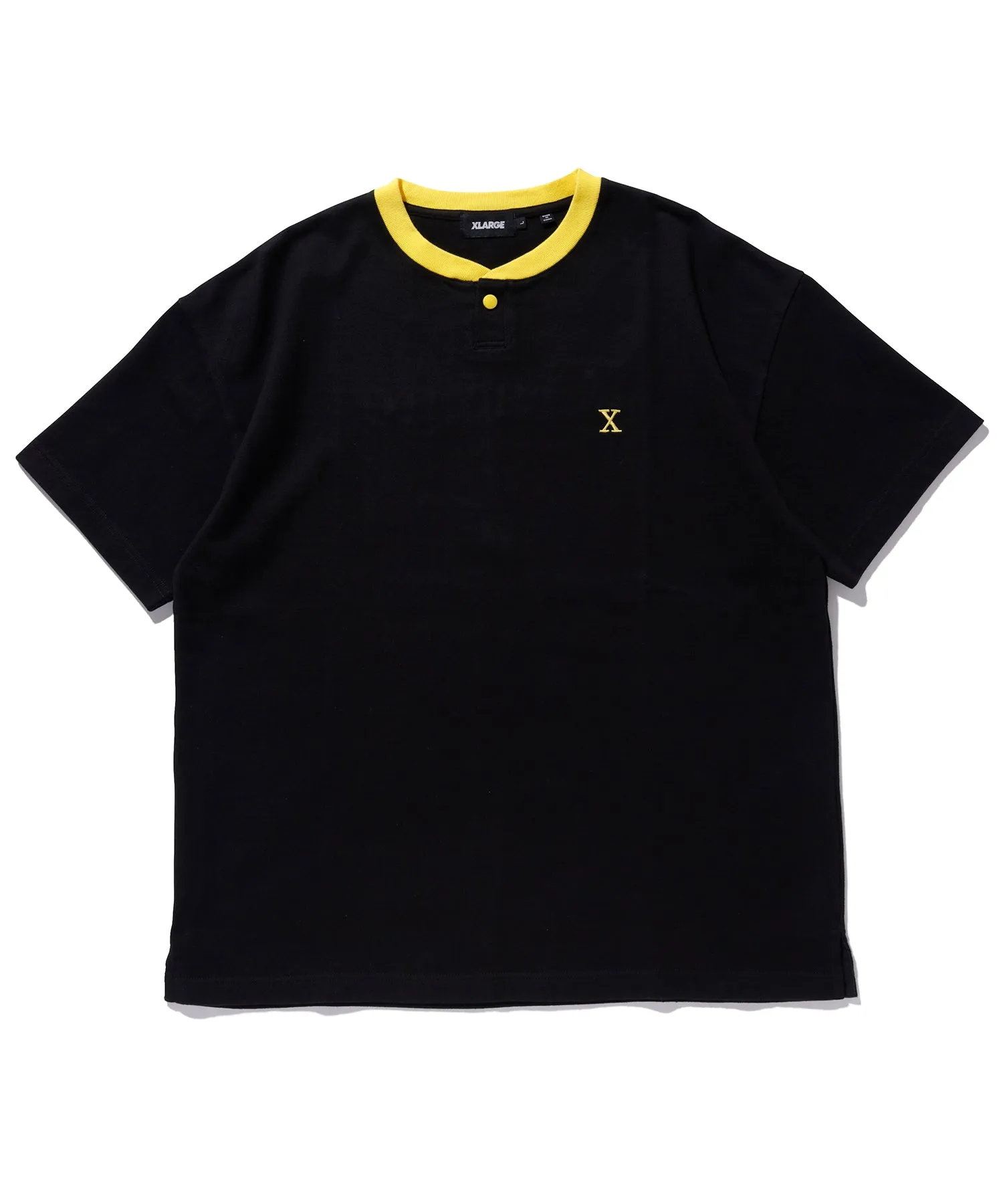 S/S HEAVYWEIGHT HENLEY NECK TEE