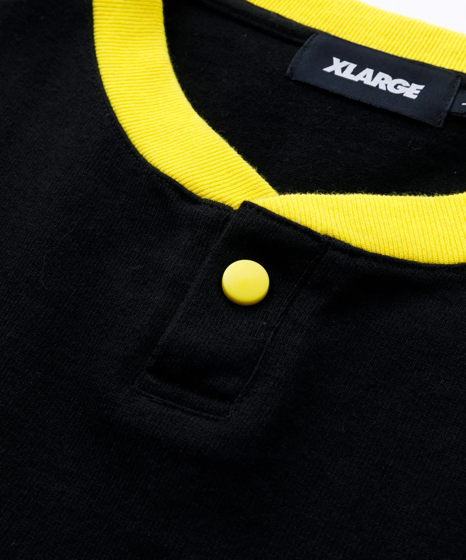 S/S HEAVYWEIGHT HENLEY NECK TEE