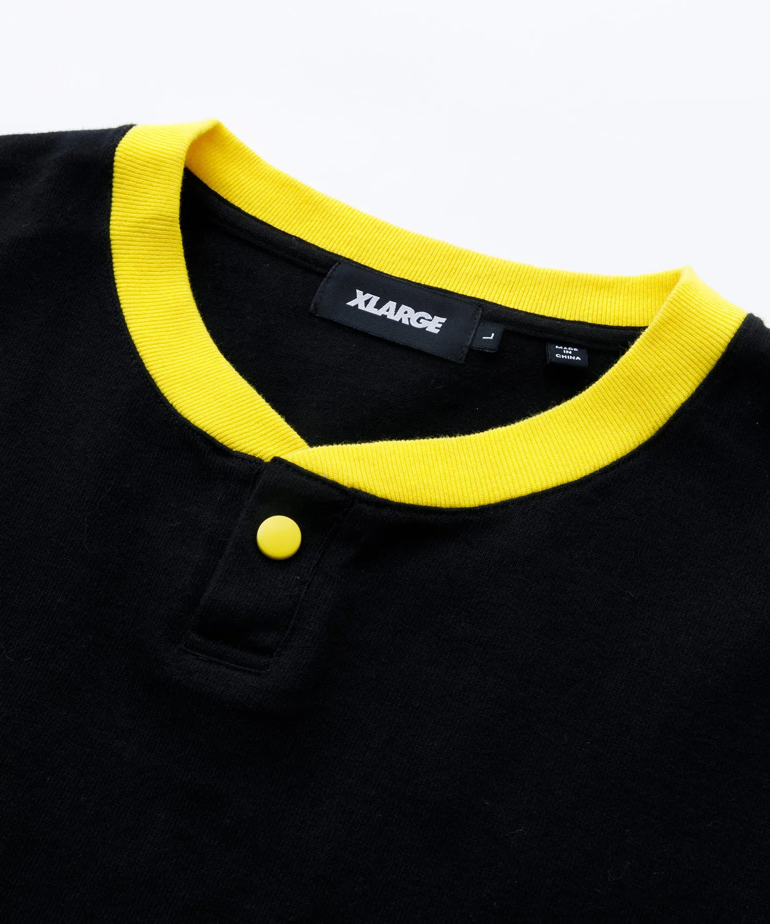 S/S HEAVYWEIGHT HENLEY NECK TEE