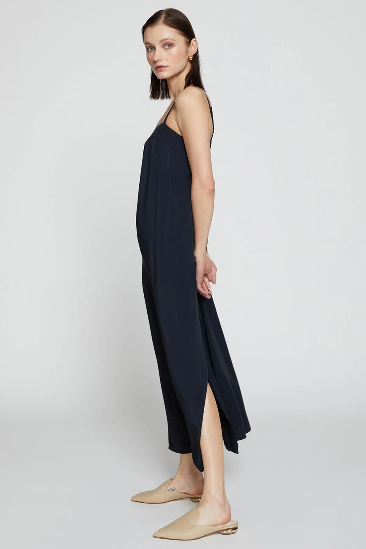 Stateside Dove Modal Slip Dress in Black