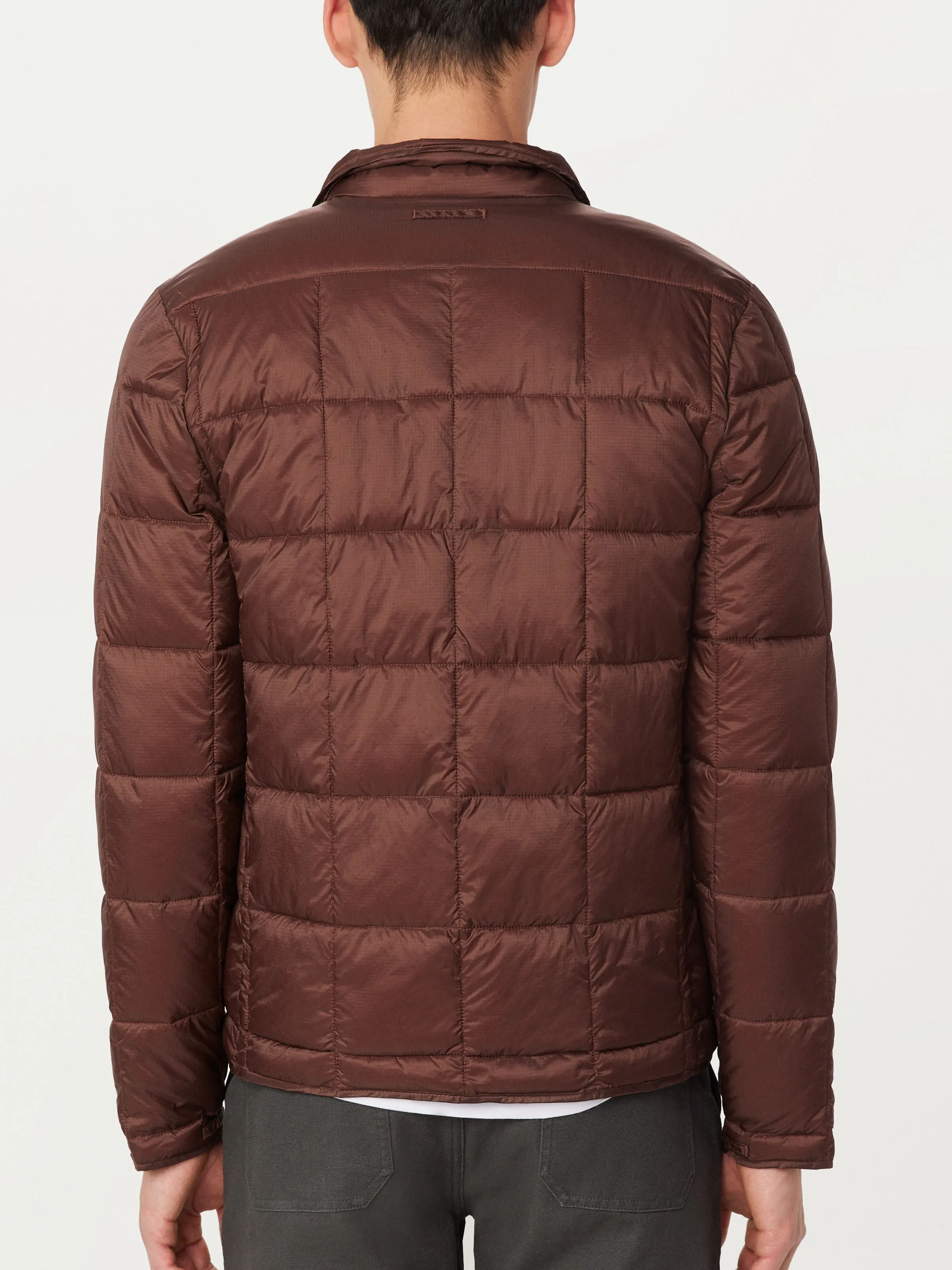 The Aero Packable Jacket in Deep Brown