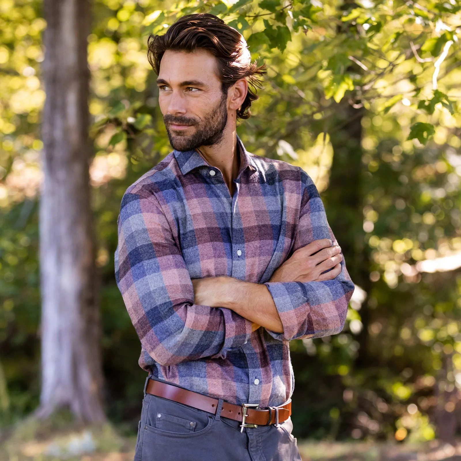 The Apricot Hartmann Flannel Casual Shirt