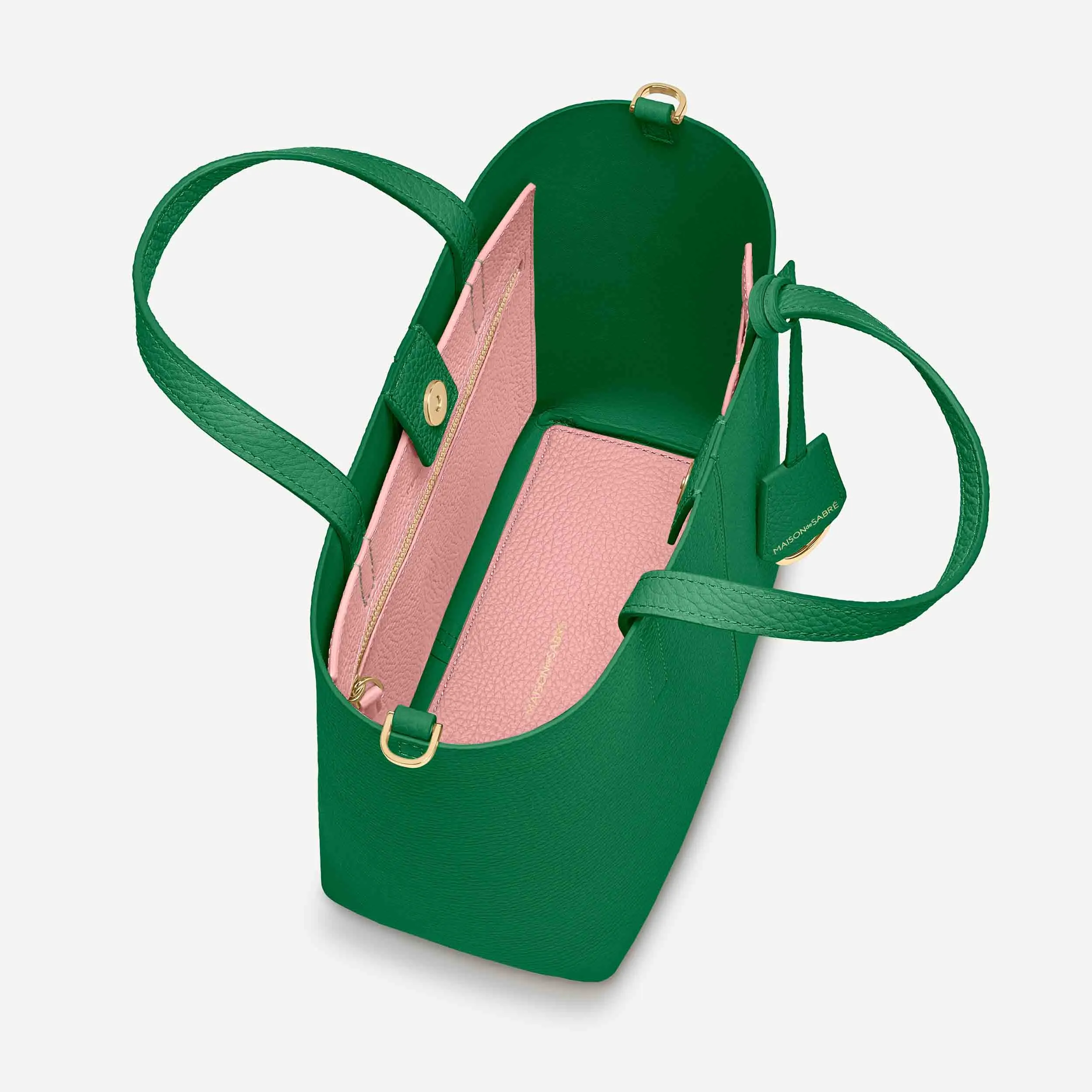 The Small Soft Tote - Emerald Lily