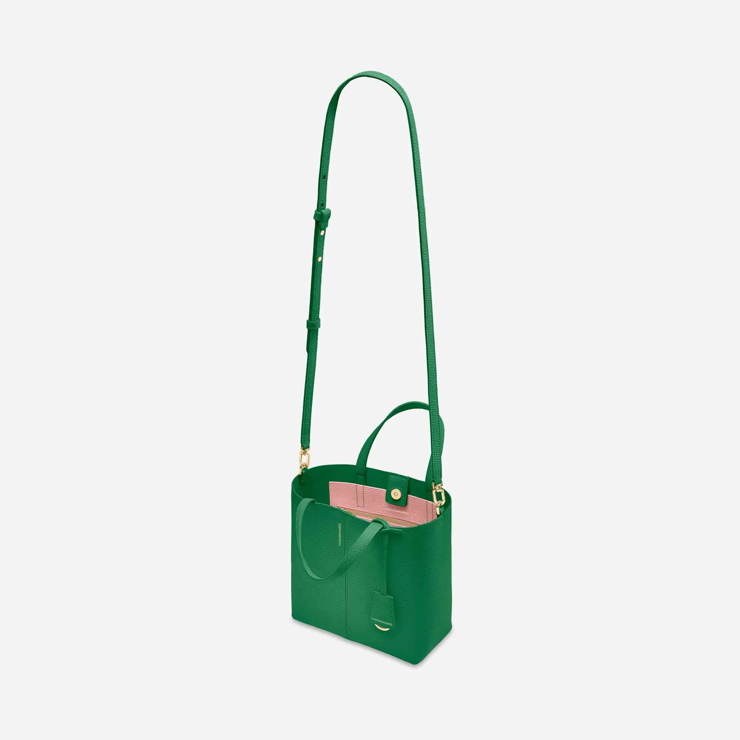 The Small Soft Tote - Emerald Lily