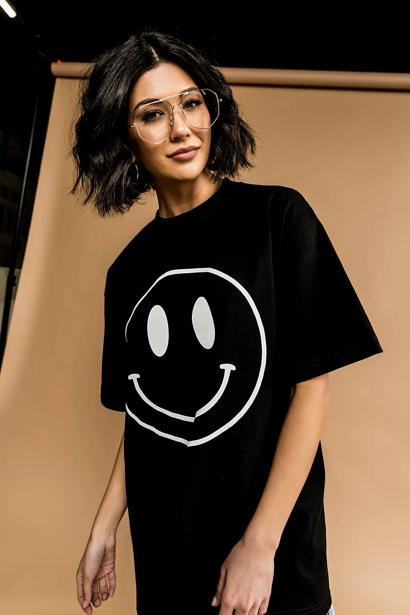 The World Needs Your Magic Oversized Tee in Black   White