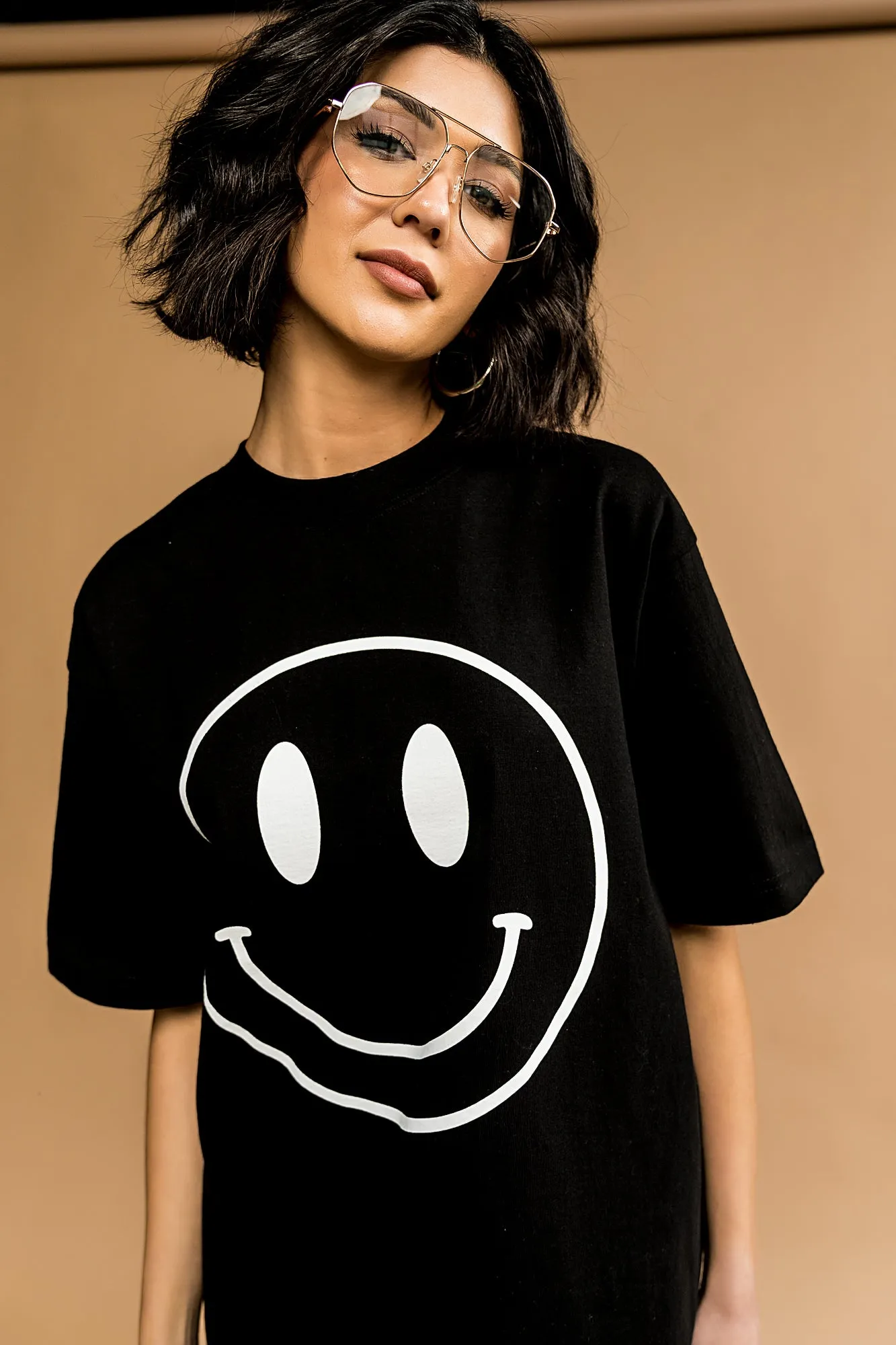 The World Needs Your Magic Oversized Tee in Black   White