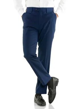 Trousers With Belt Loop - Royal Blue Plain (Stretchable)