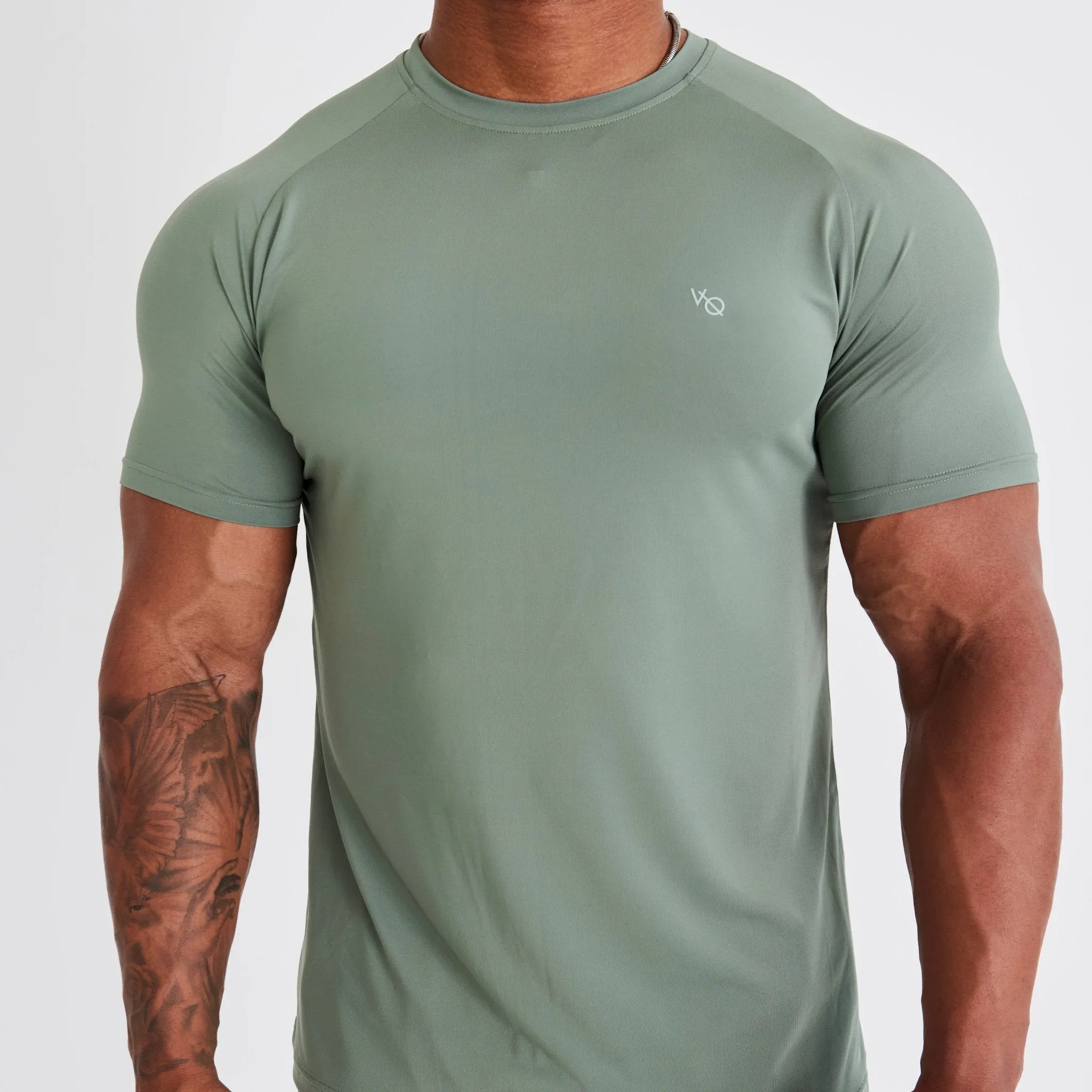 Vanquish Essential Green Performance Short Sleeve T Shirt