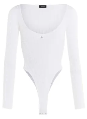 White knitted M bodysuit