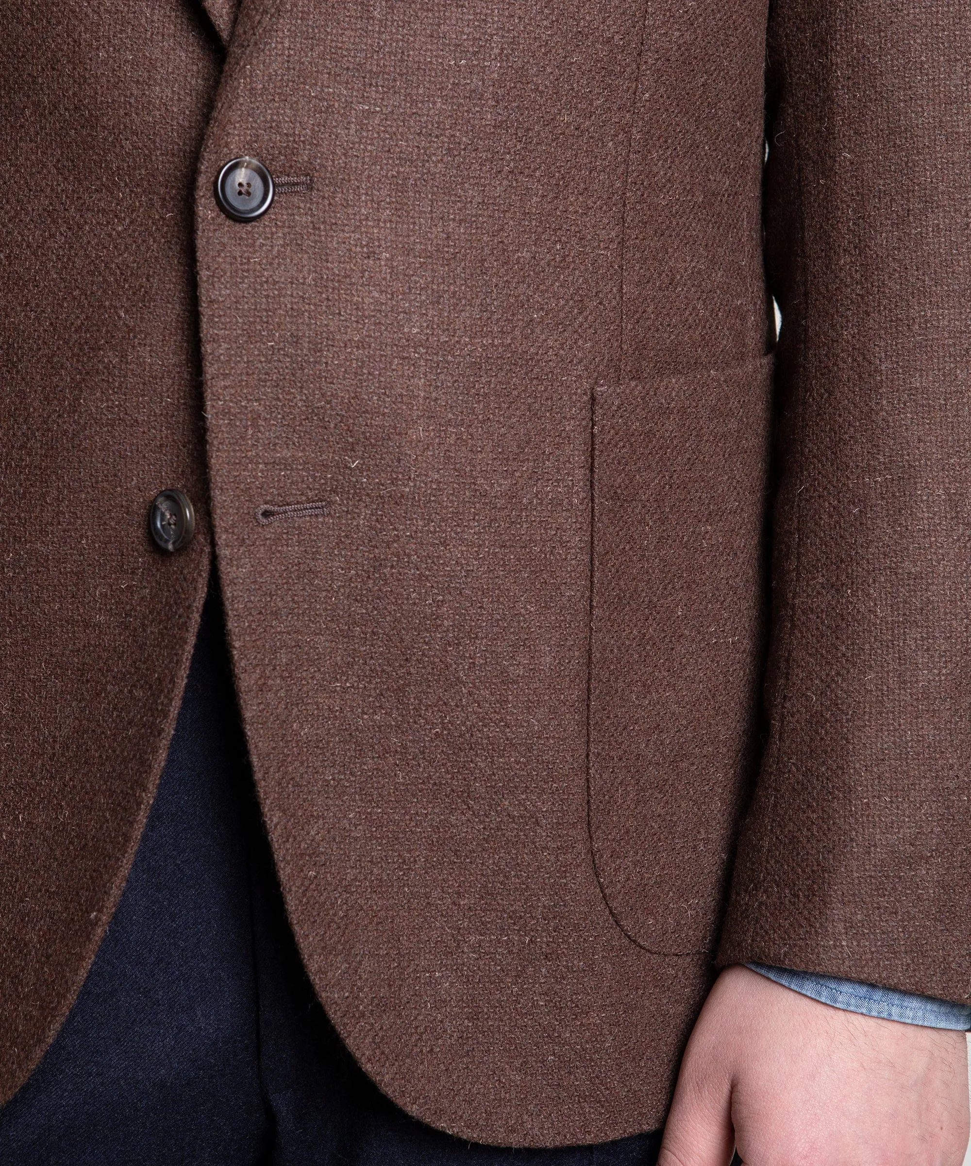 Wool Cashmere Hopsack Jacket