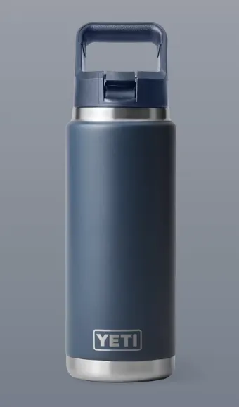 YETI Rambler 26 oz Color Match Straw Bottle - Navy