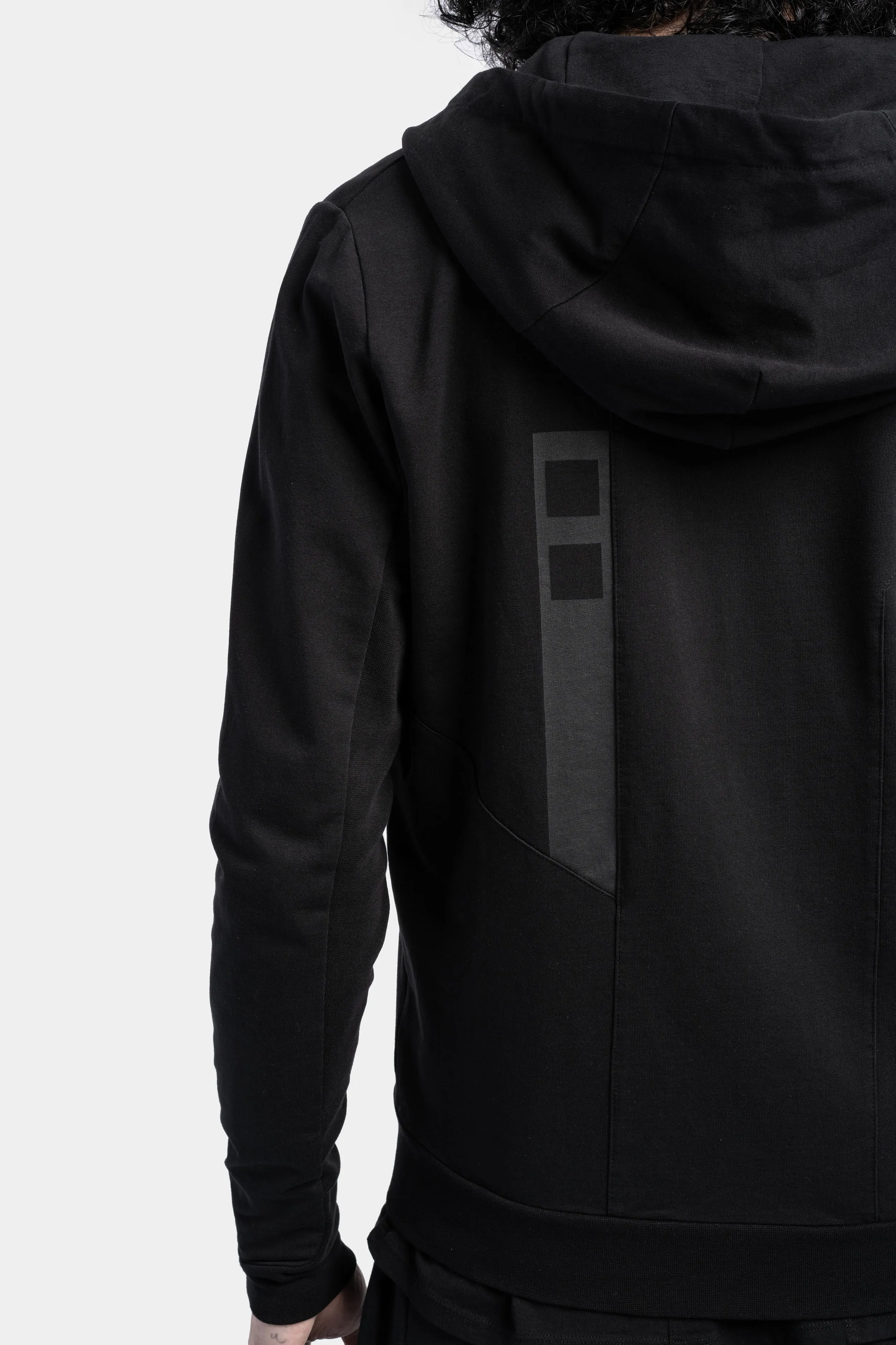 Zip hoodie pullover, Black